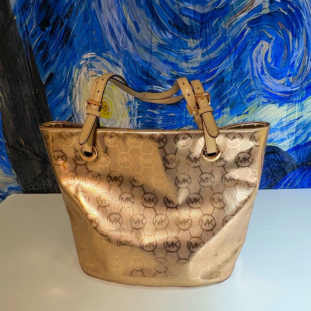 Michael Kors Rose Gold Tote Purse